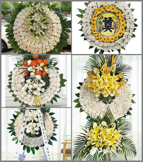 湖南永州祁阳县观音滩镇八尺村花圈速递